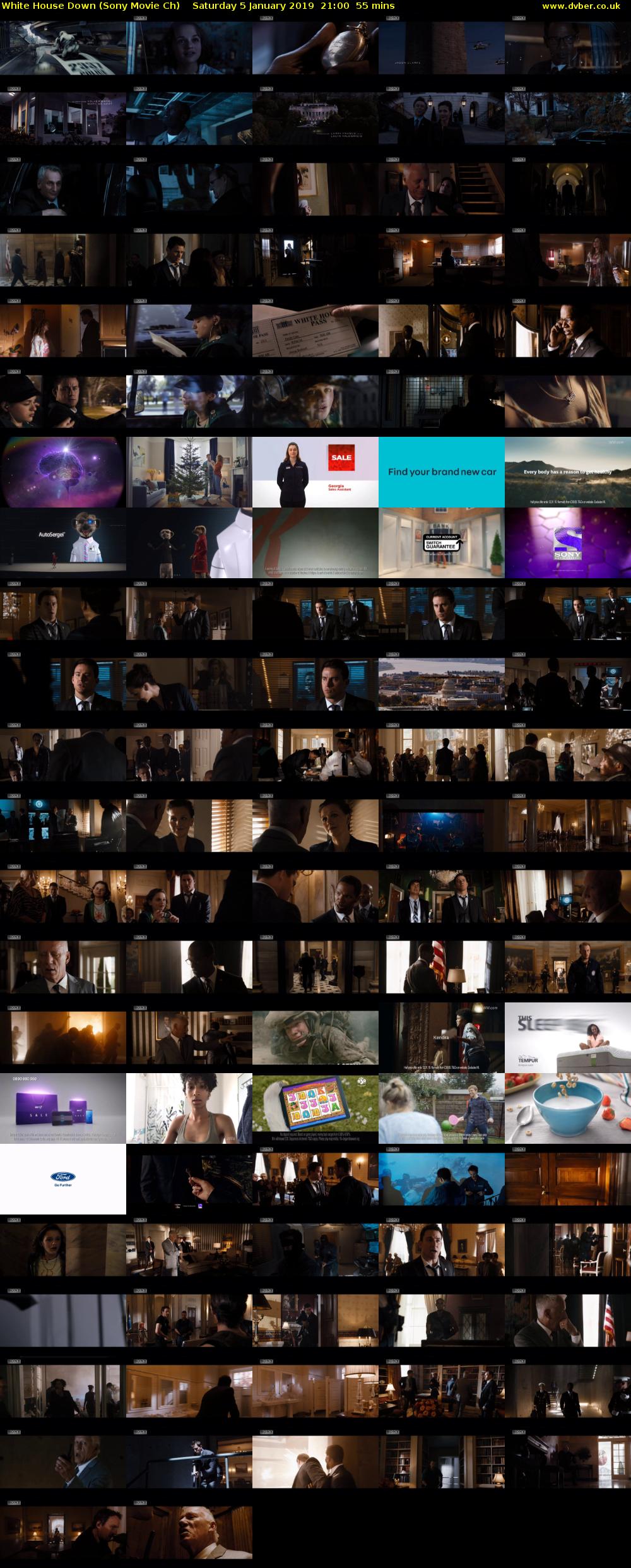 White House Down (Sony Movie Ch) Saturday 5 January 2019 21:00 - 21:55