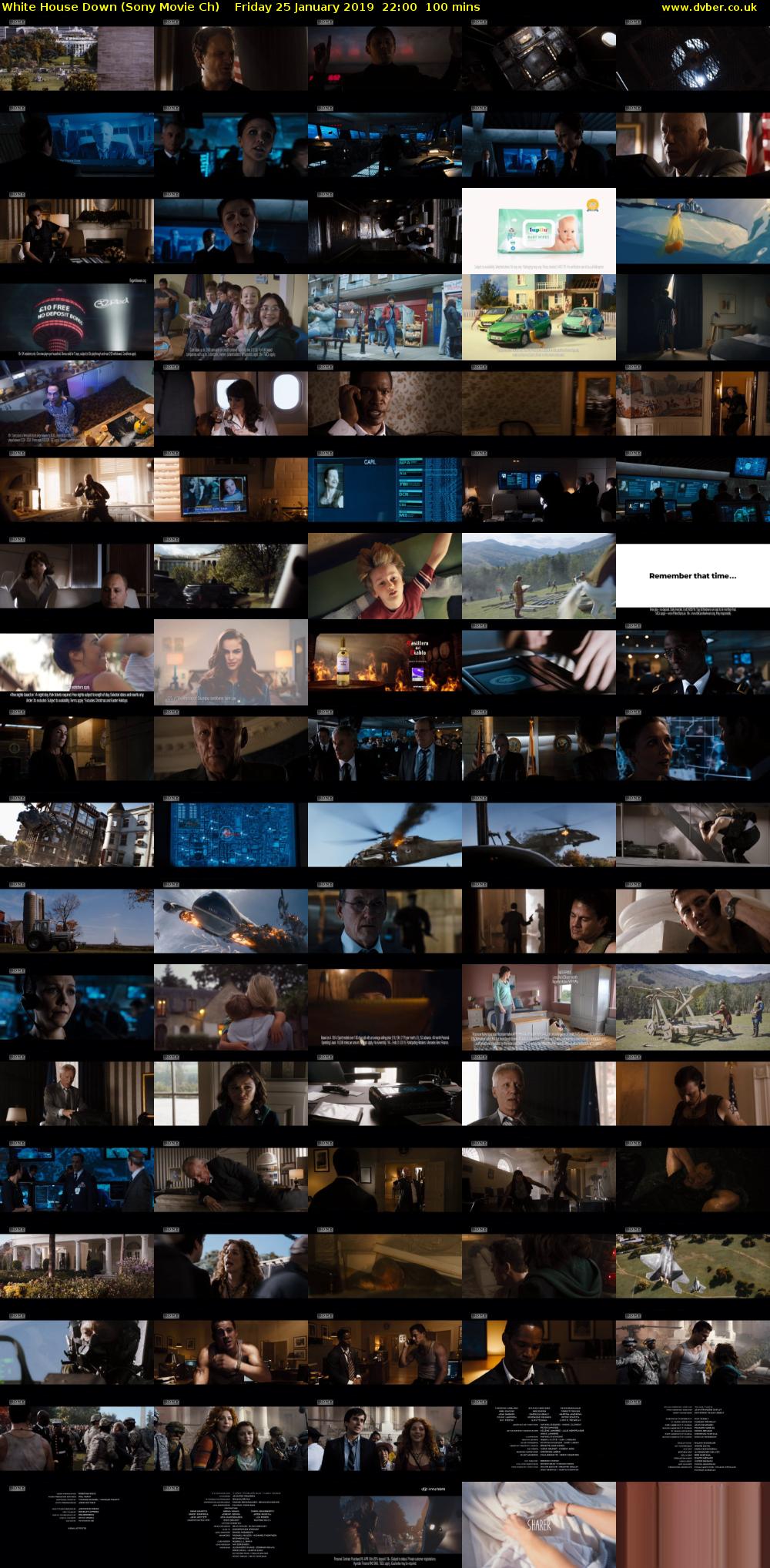 White House Down (Sony Movie Ch) Friday 25 January 2019 22:00 - 23:40