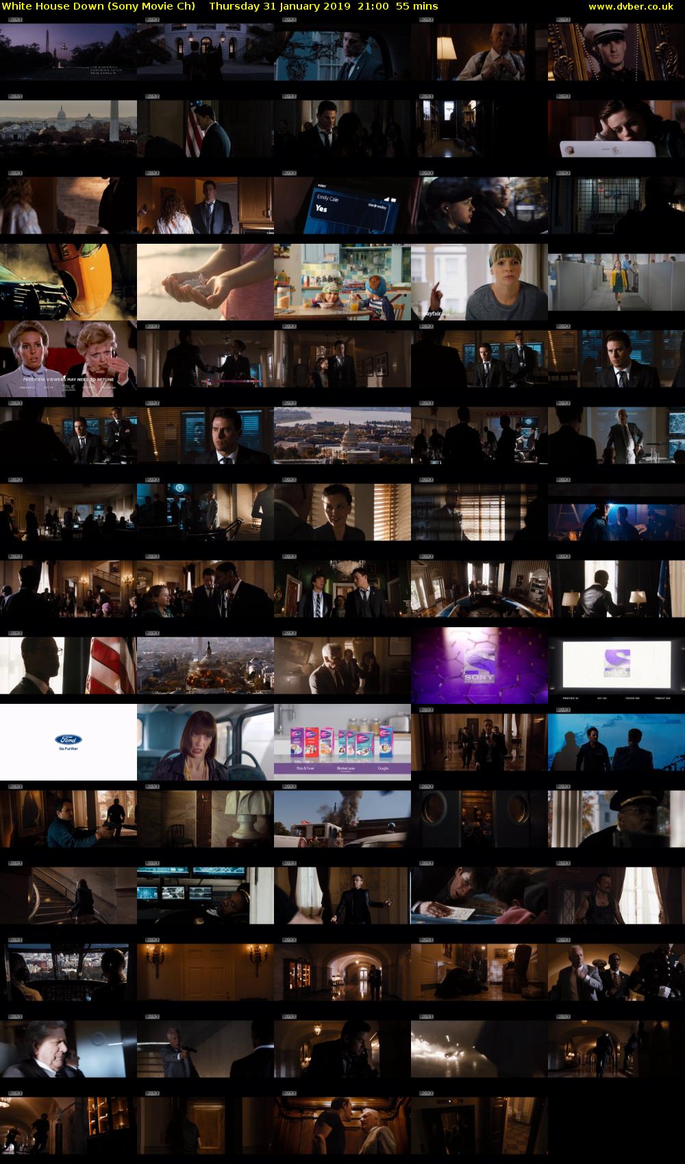 White House Down (Sony Movie Ch) Thursday 31 January 2019 21:00 - 21:55