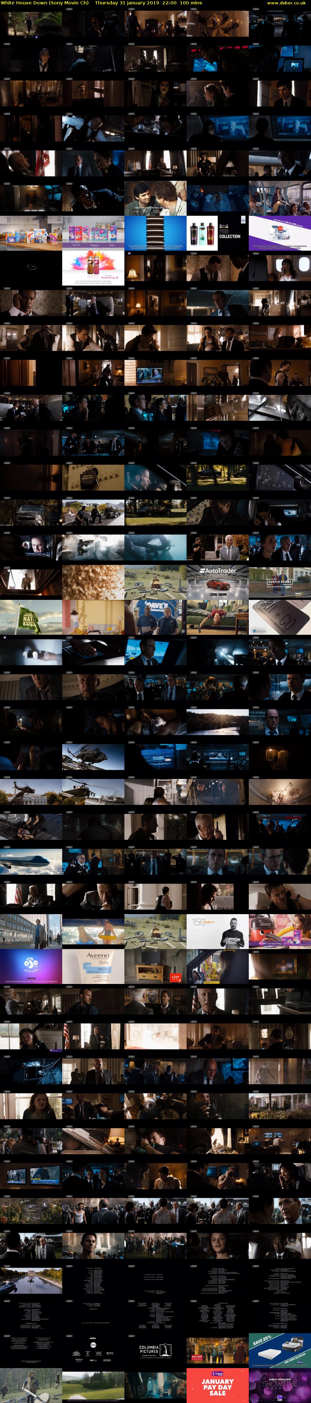 White House Down (Sony Movie Ch) Thursday 31 January 2019 22:00 - 23:40