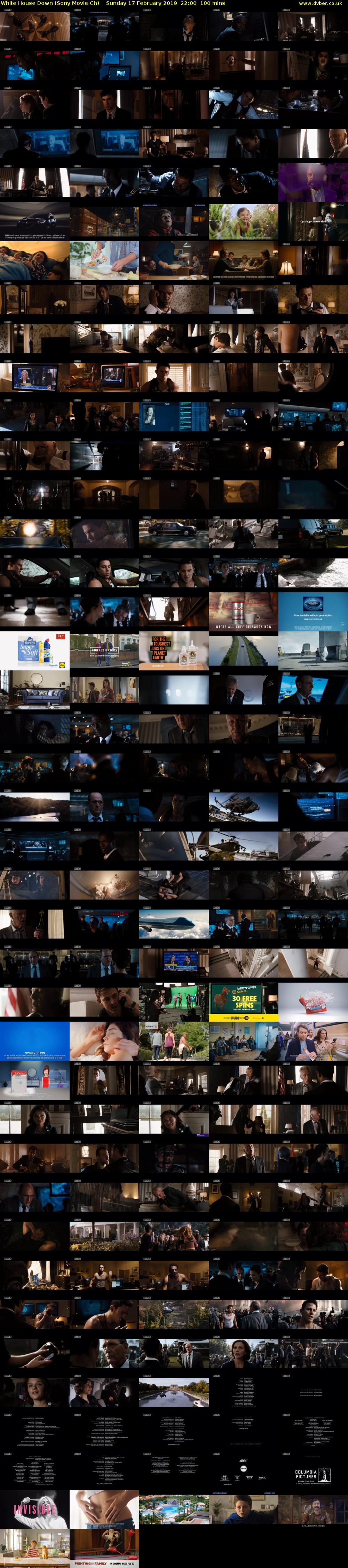 White House Down (Sony Movie Ch) Sunday 17 February 2019 22:00 - 23:40