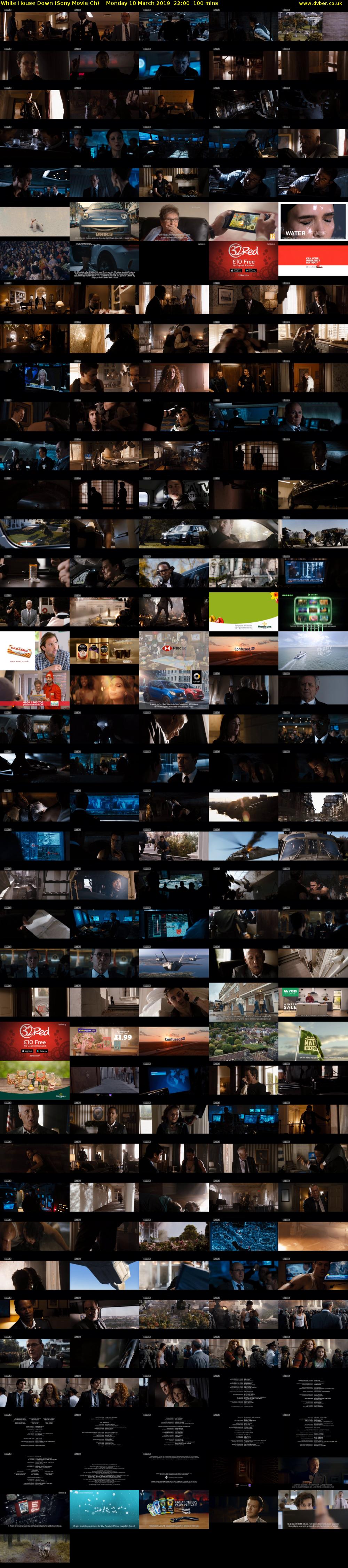 White House Down (Sony Movie Ch) Monday 18 March 2019 22:00 - 23:40