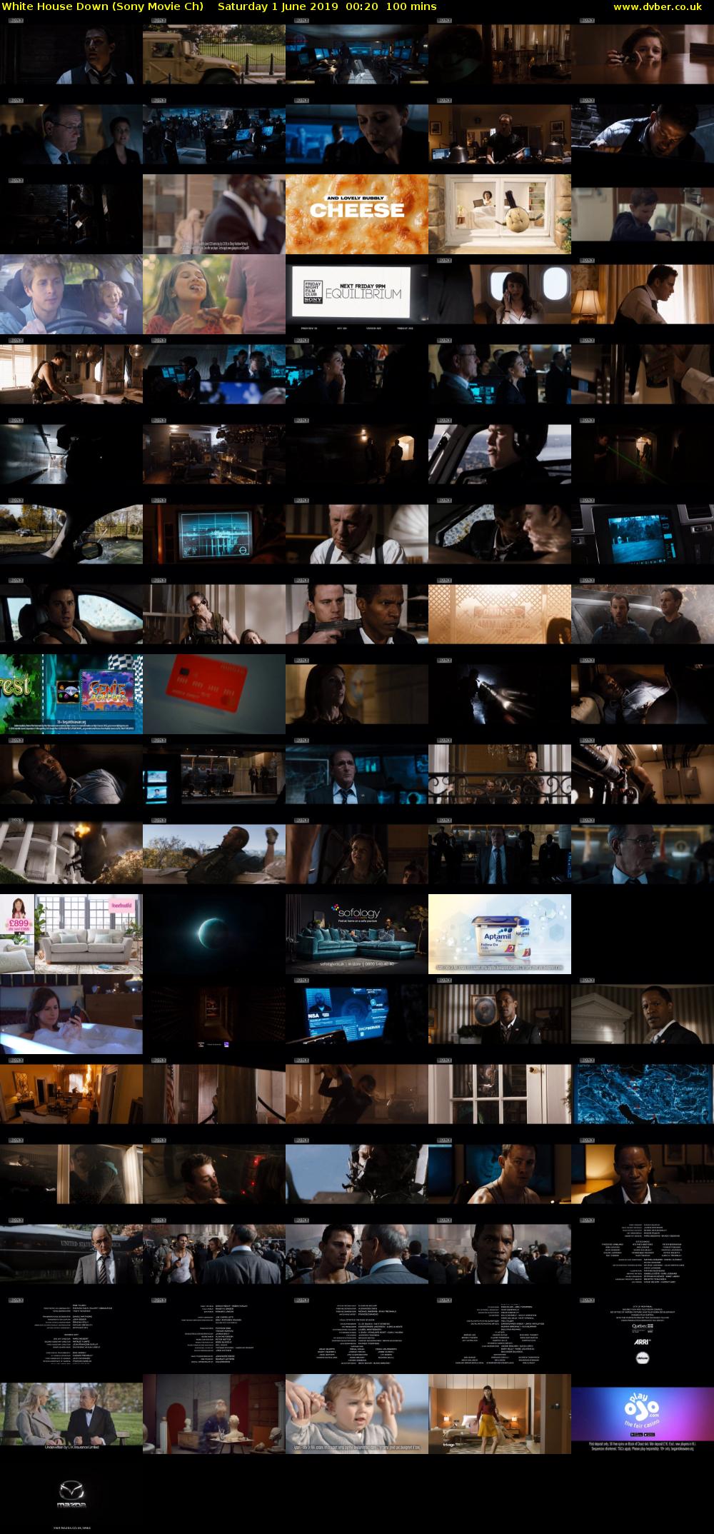 White House Down (Sony Movie Ch) Saturday 1 June 2019 00:20 - 02:00