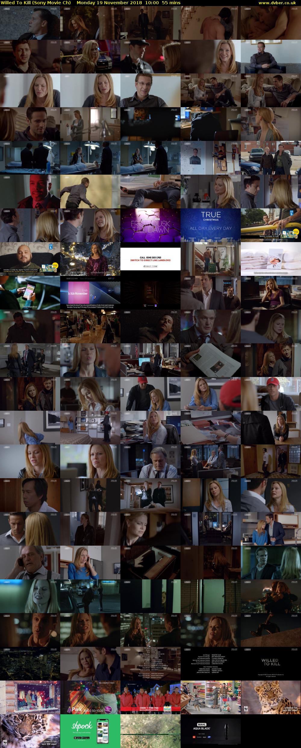 Willed To Kill (Sony Movie Ch) Monday 19 November 2018 10:00 - 10:55