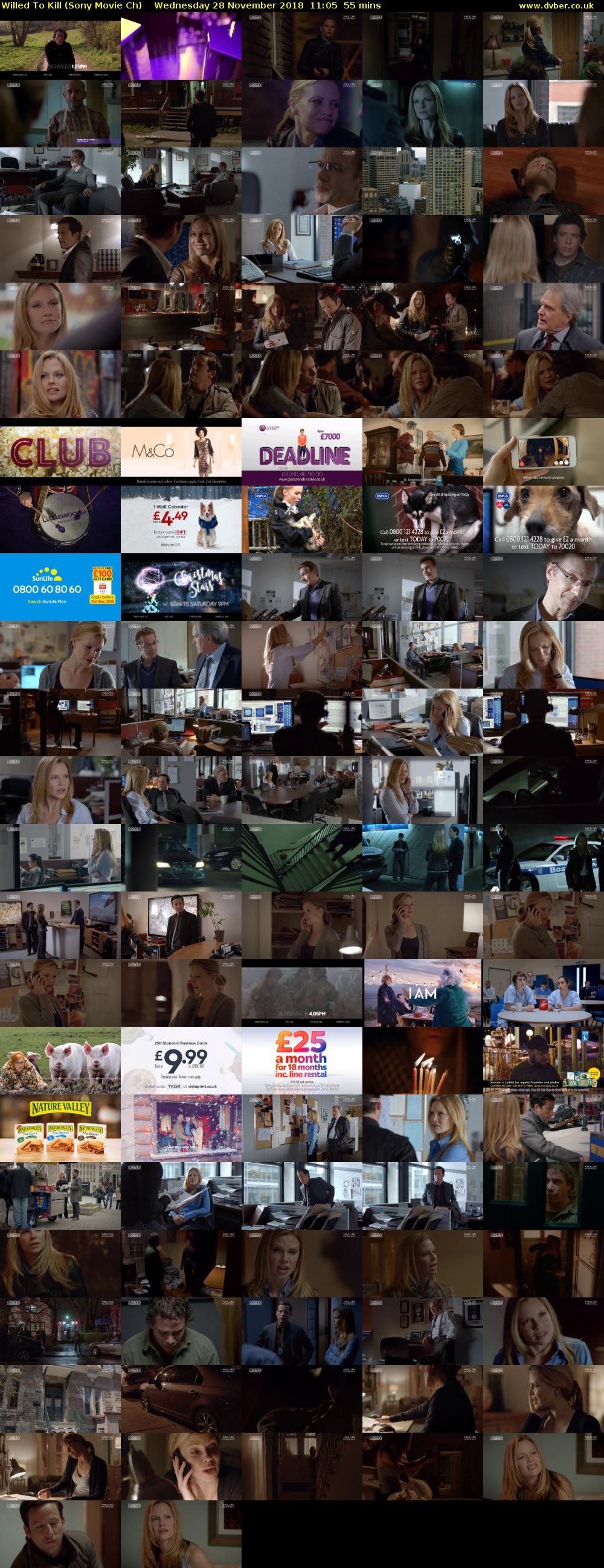 Willed To Kill (Sony Movie Ch) Wednesday 28 November 2018 11:05 - 12:00