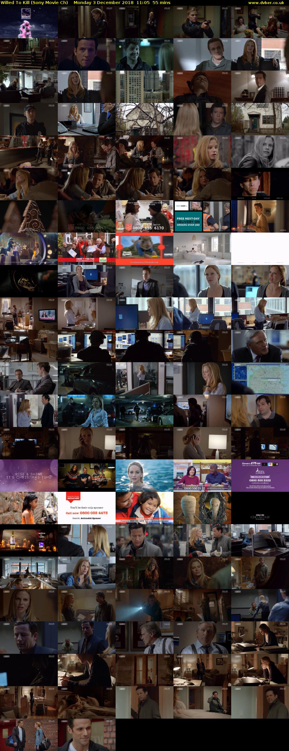 Willed To Kill (Sony Movie Ch) Monday 3 December 2018 11:05 - 12:00