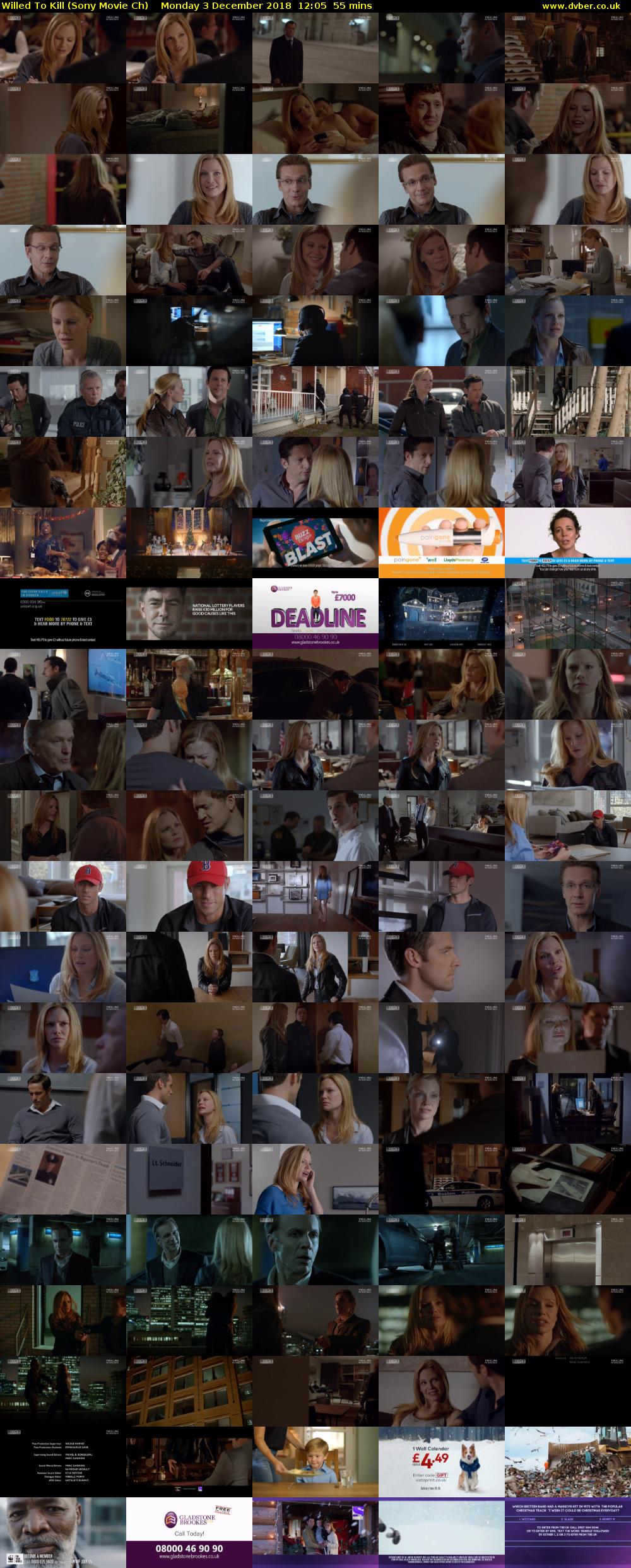 Willed To Kill (Sony Movie Ch) Monday 3 December 2018 12:05 - 13:00