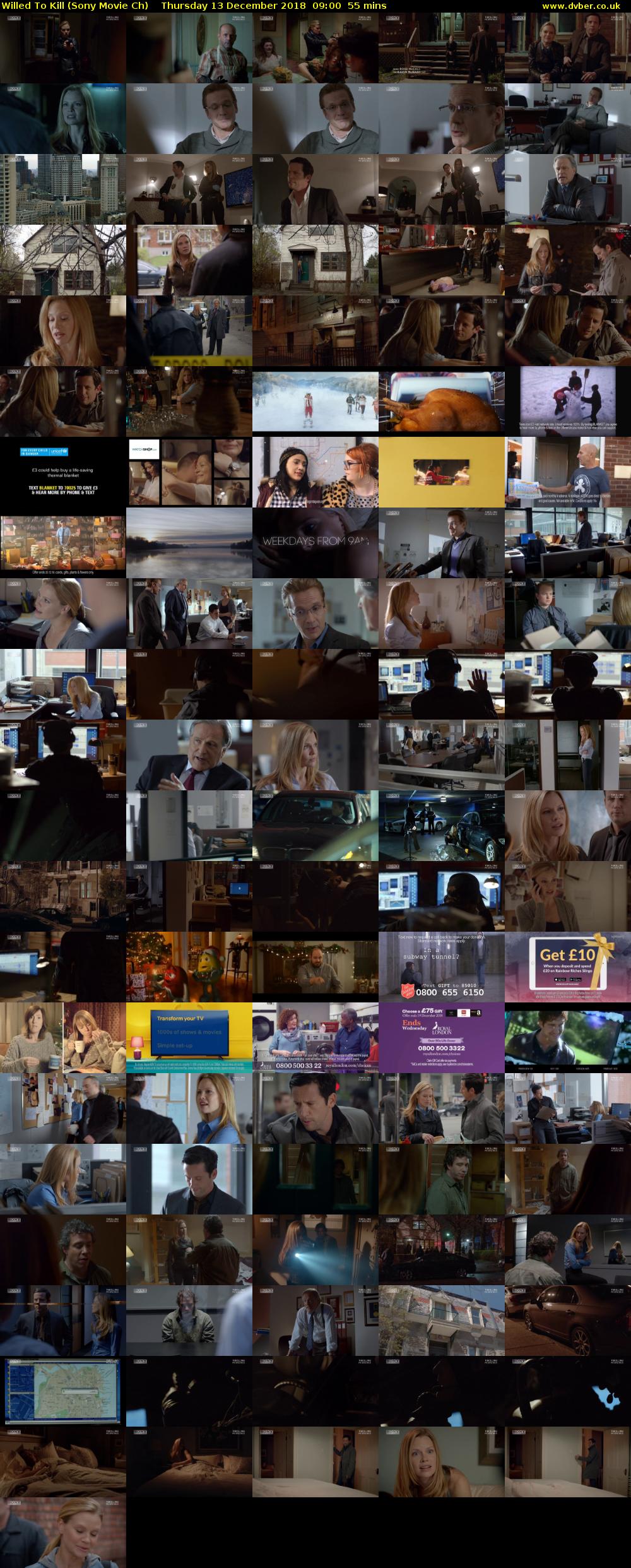 Willed To Kill (Sony Movie Ch) Thursday 13 December 2018 09:00 - 09:55