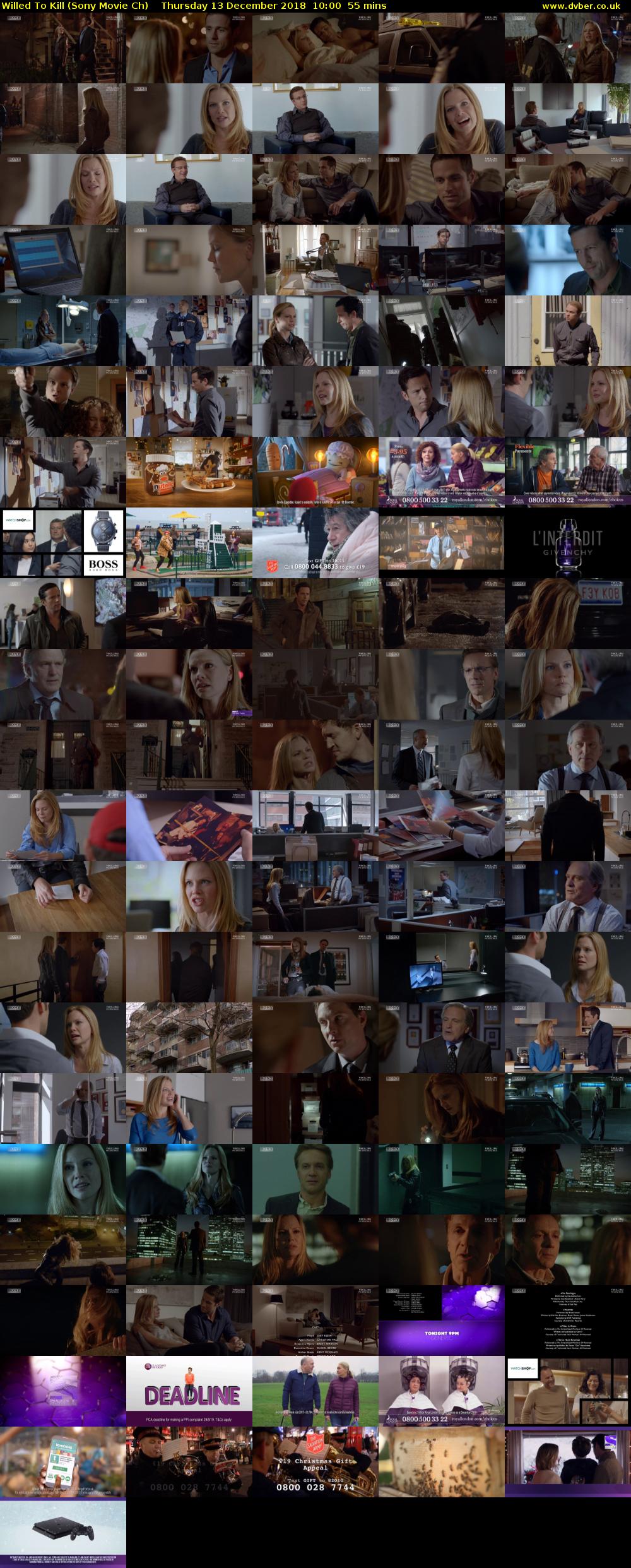 Willed To Kill (Sony Movie Ch) Thursday 13 December 2018 10:00 - 10:55