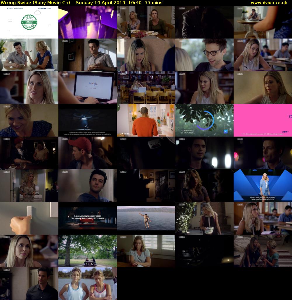 Wrong Swipe (Sony Movie Ch) Sunday 14 April 2019 10:40 - 11:35