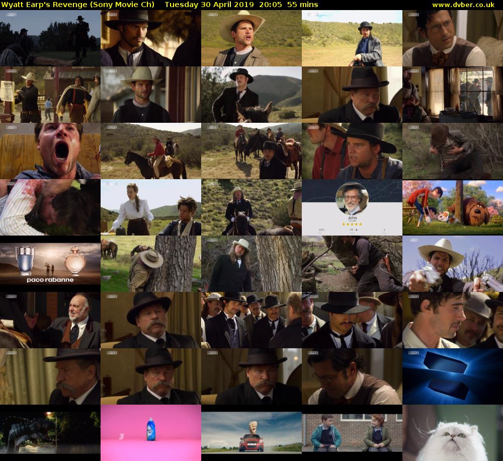 Wyatt Earp's Revenge (Sony Movie Ch) Tuesday 30 April 2019 20:05 - 21:00