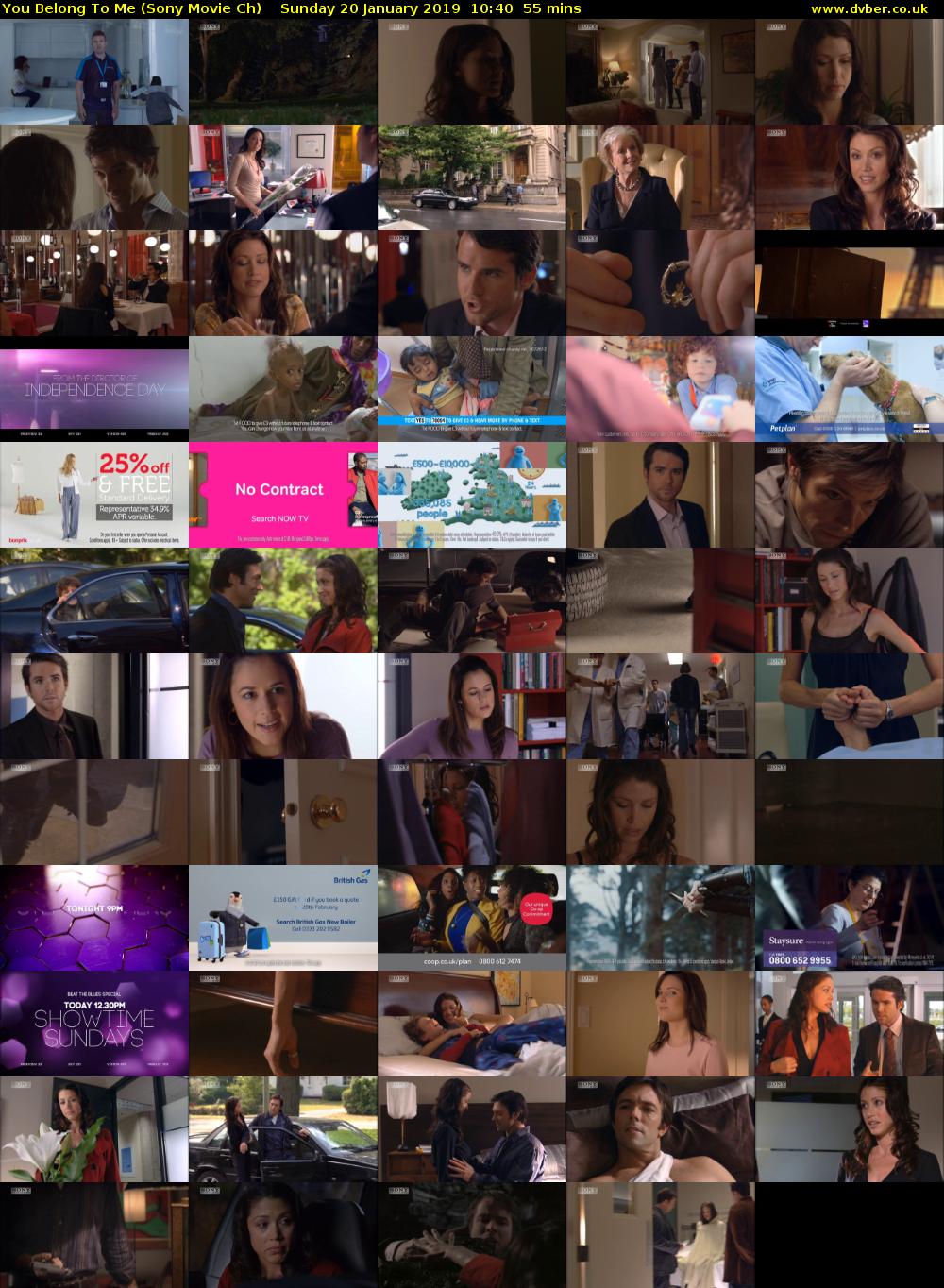 You Belong To Me (Sony Movie Ch) Sunday 20 January 2019 10:40 - 11:35