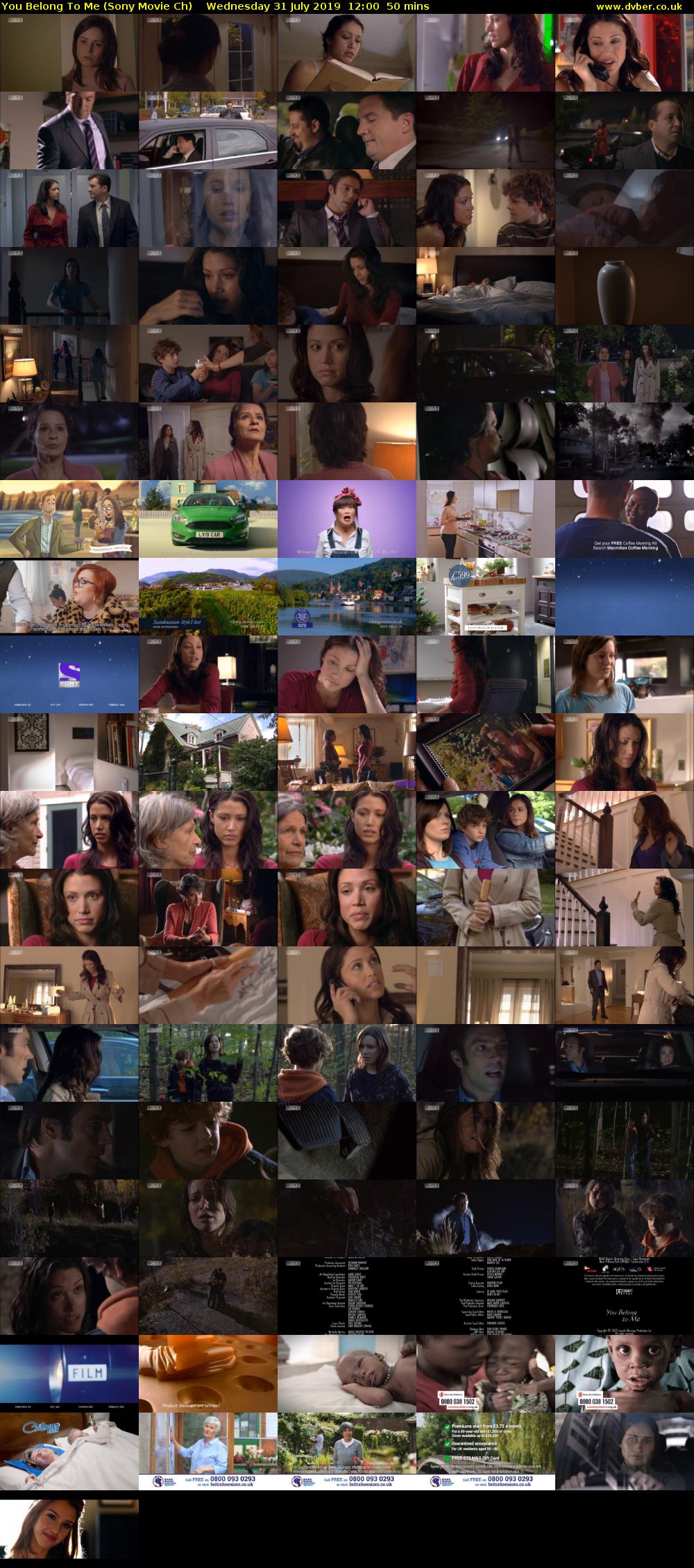 You Belong To Me (Sony Movie Ch) Wednesday 31 July 2019 12:00 - 12:50