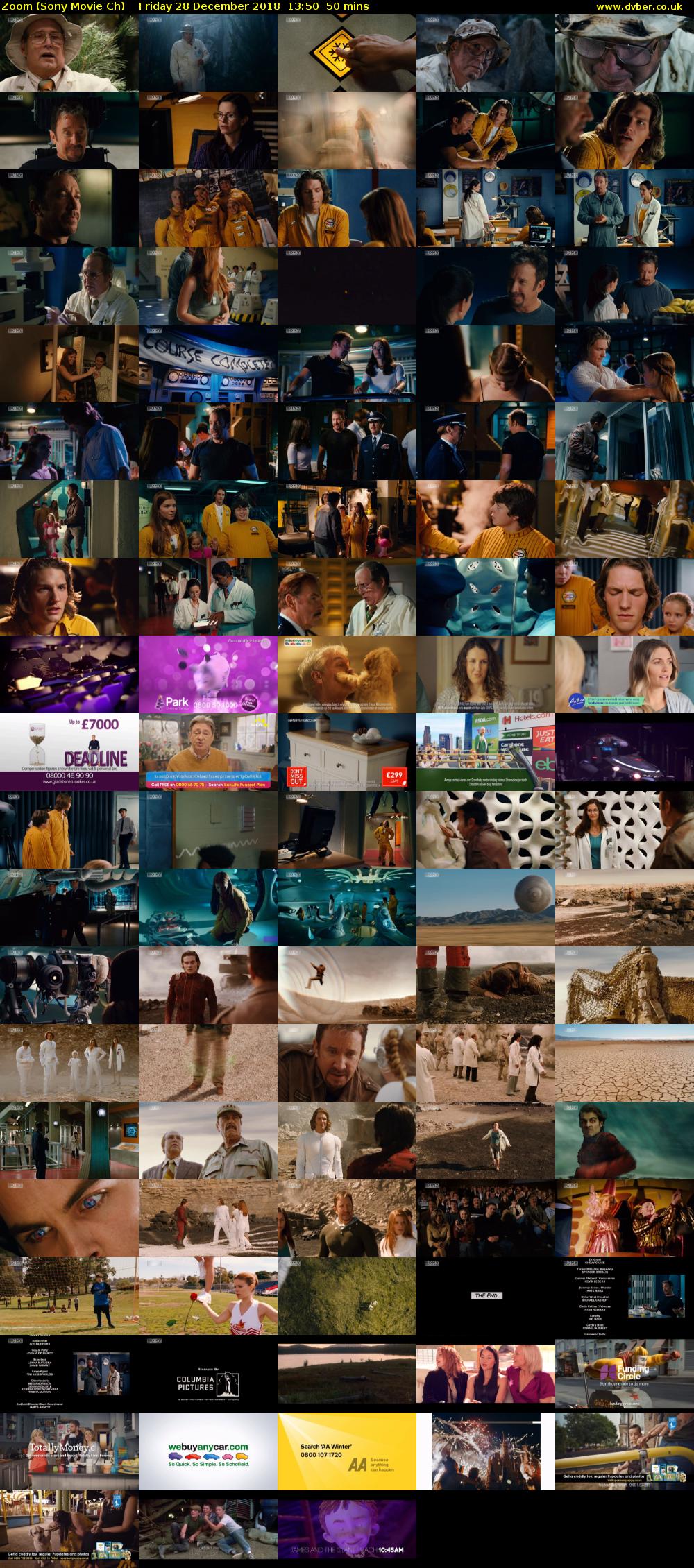 Zoom (Sony Movie Ch) Friday 28 December 2018 13:50 - 14:40