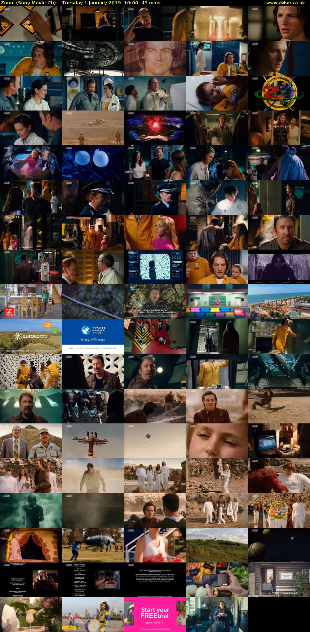 Zoom (Sony Movie Ch) Tuesday 1 January 2019 10:00 - 10:45