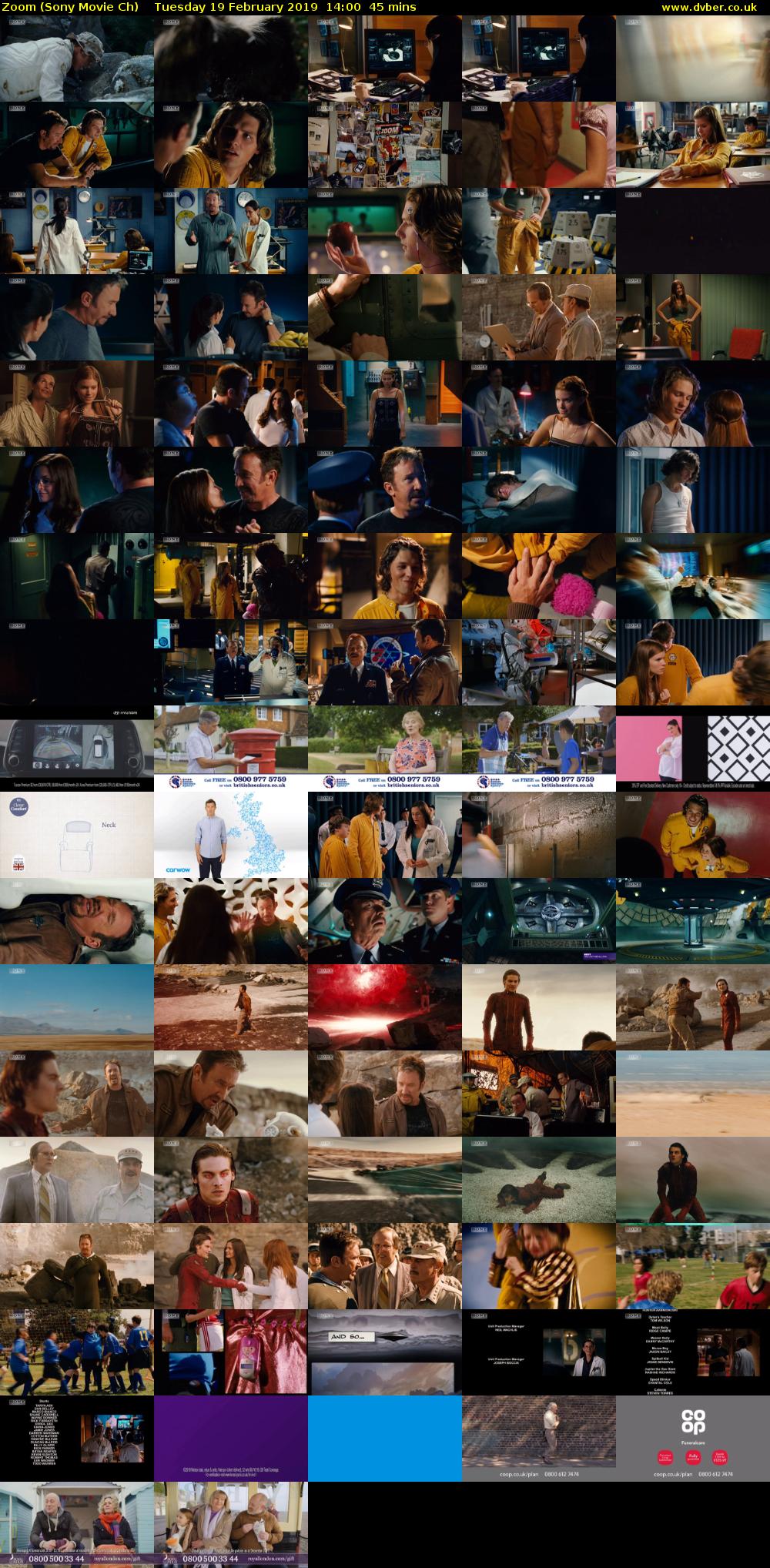 Zoom (Sony Movie Ch) Tuesday 19 February 2019 14:00 - 14:45