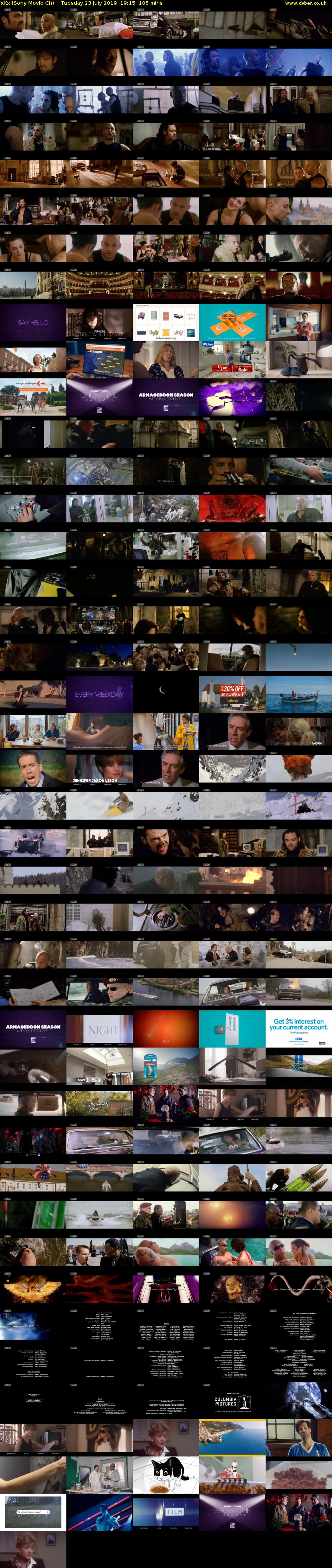 xXx (Sony Movie Ch) Tuesday 23 July 2019 19:15 - 21:00