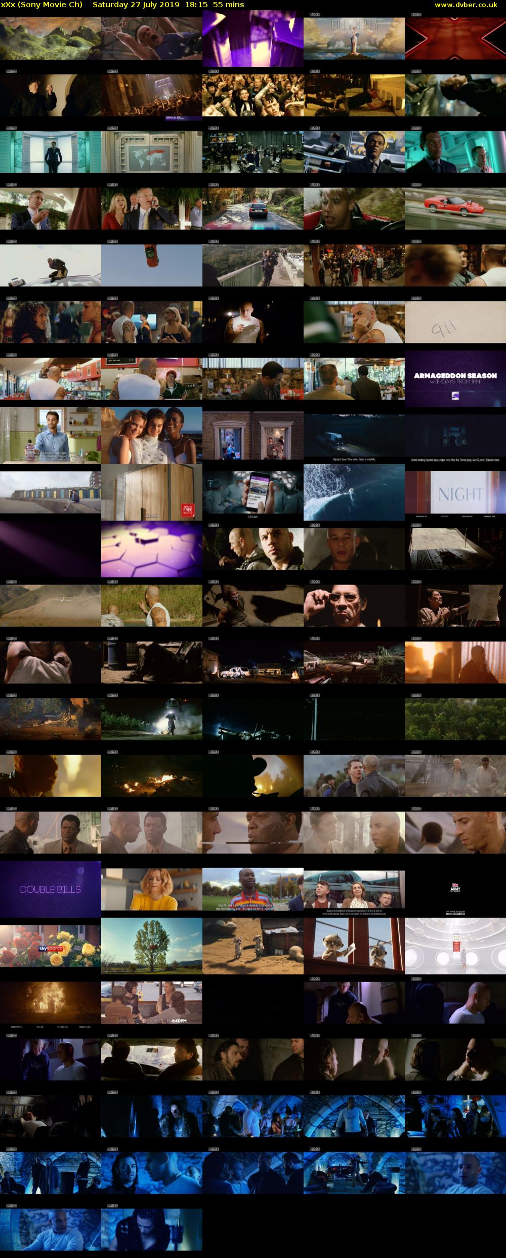xXx (Sony Movie Ch) Saturday 27 July 2019 18:15 - 19:10