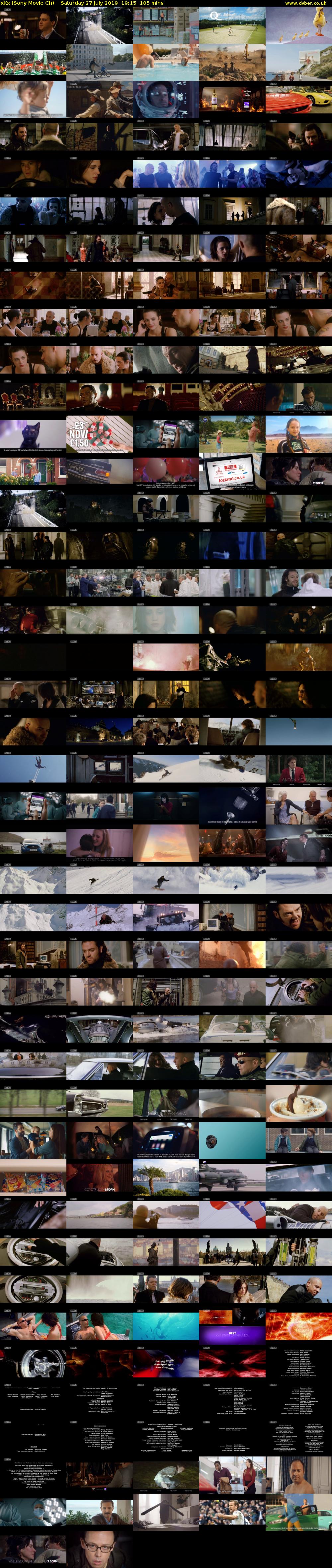 xXx (Sony Movie Ch) Saturday 27 July 2019 19:15 - 21:00