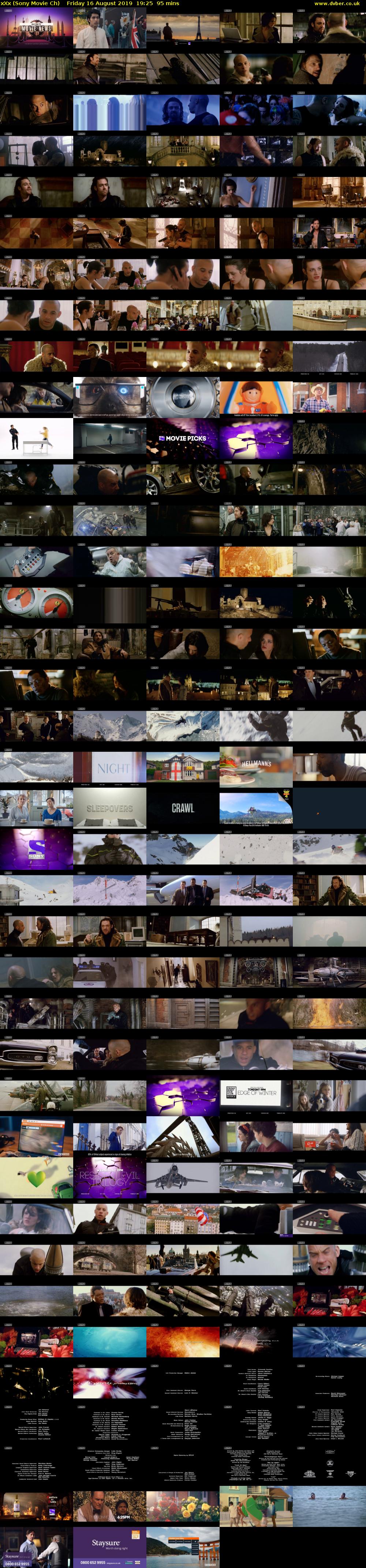 xXx (Sony Movie Ch) Friday 16 August 2019 19:25 - 21:00