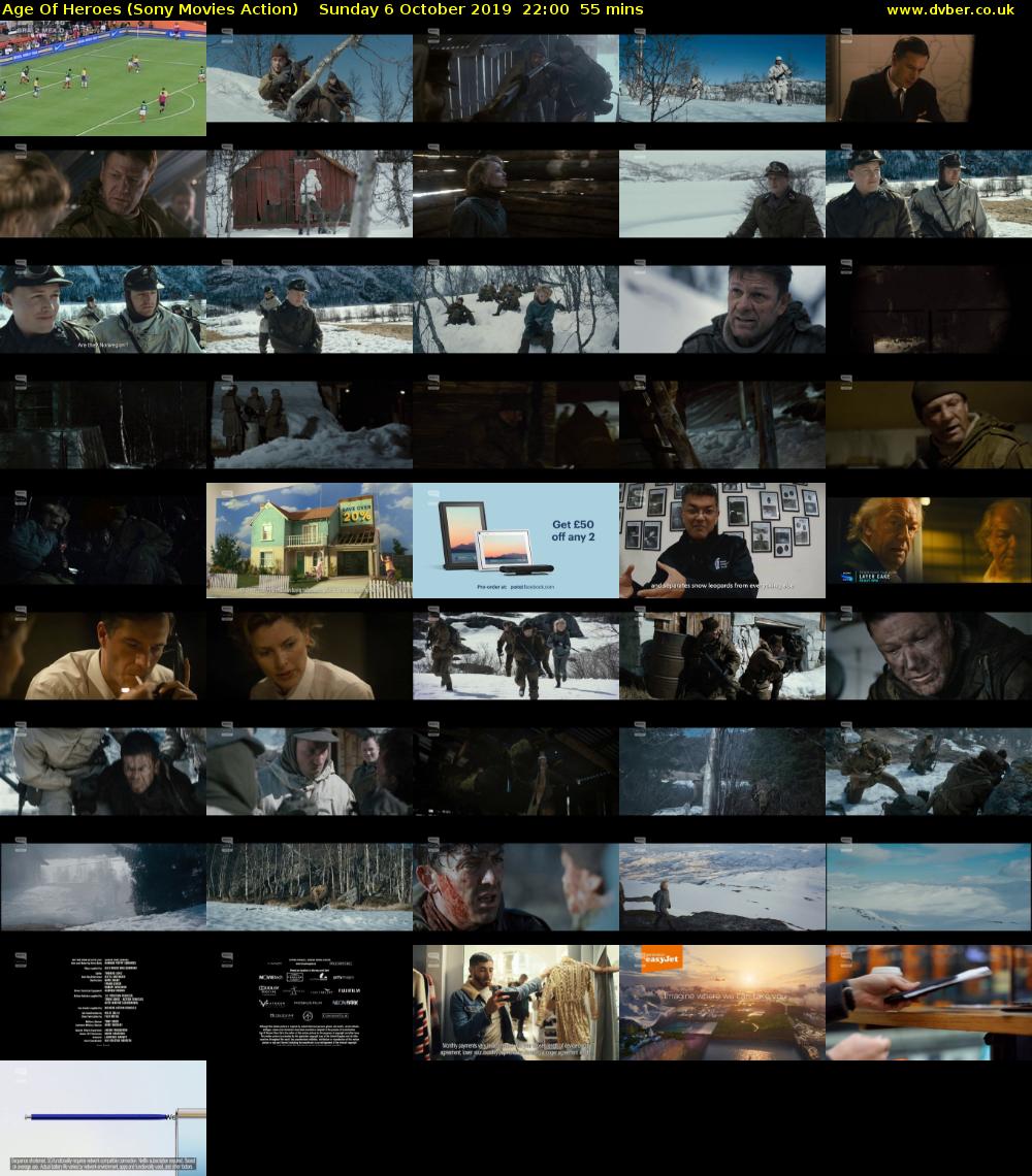 Age Of Heroes (Sony Movies Action) Sunday 6 October 2019 22:00 - 22:55
