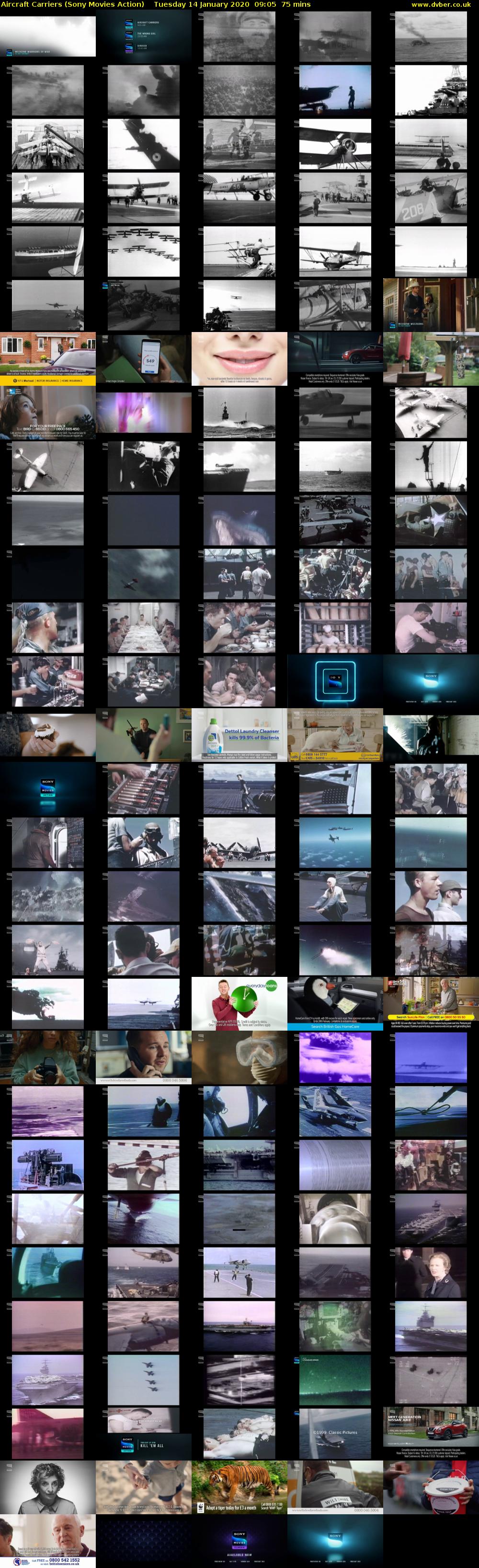 Aircraft Carriers (Sony Movies Action) Tuesday 14 January 2020 09:05 - 10:20