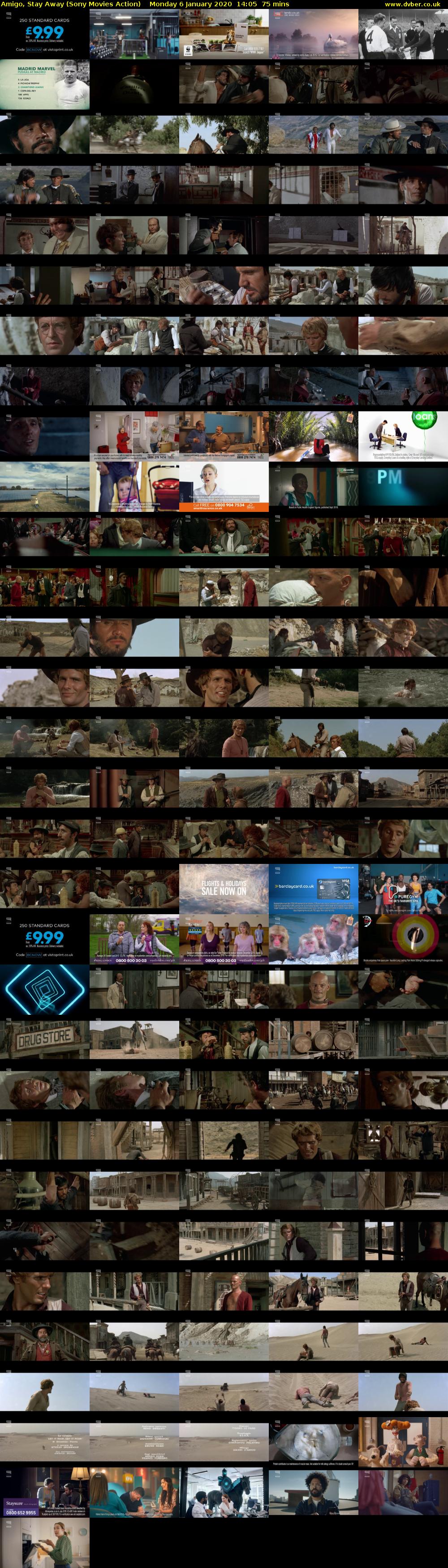 Amigo, Stay Away (Sony Movies Action) Monday 6 January 2020 14:05 - 15:20