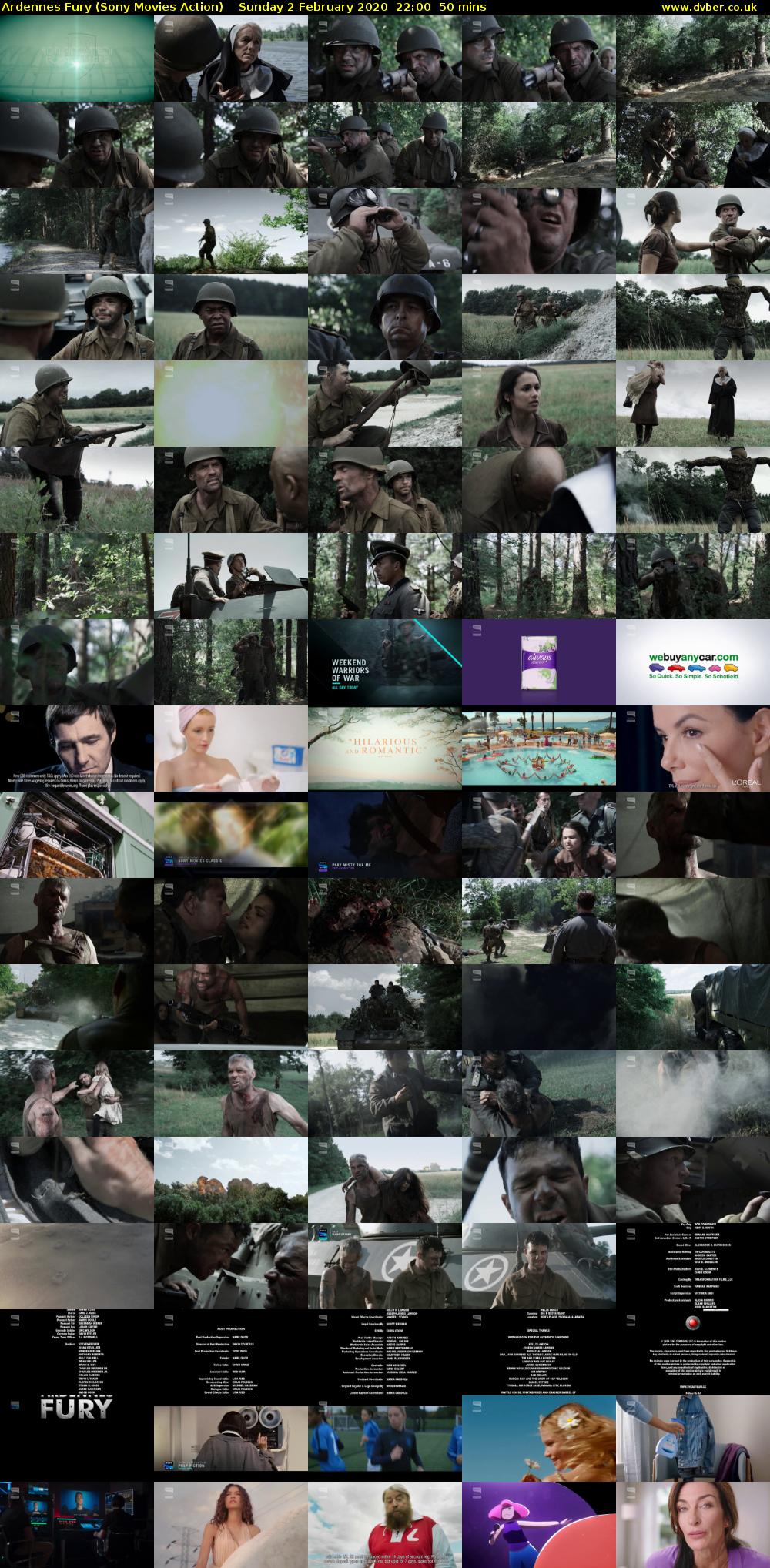 Ardennes Fury (Sony Movies Action) Sunday 2 February 2020 22:00 - 22:50