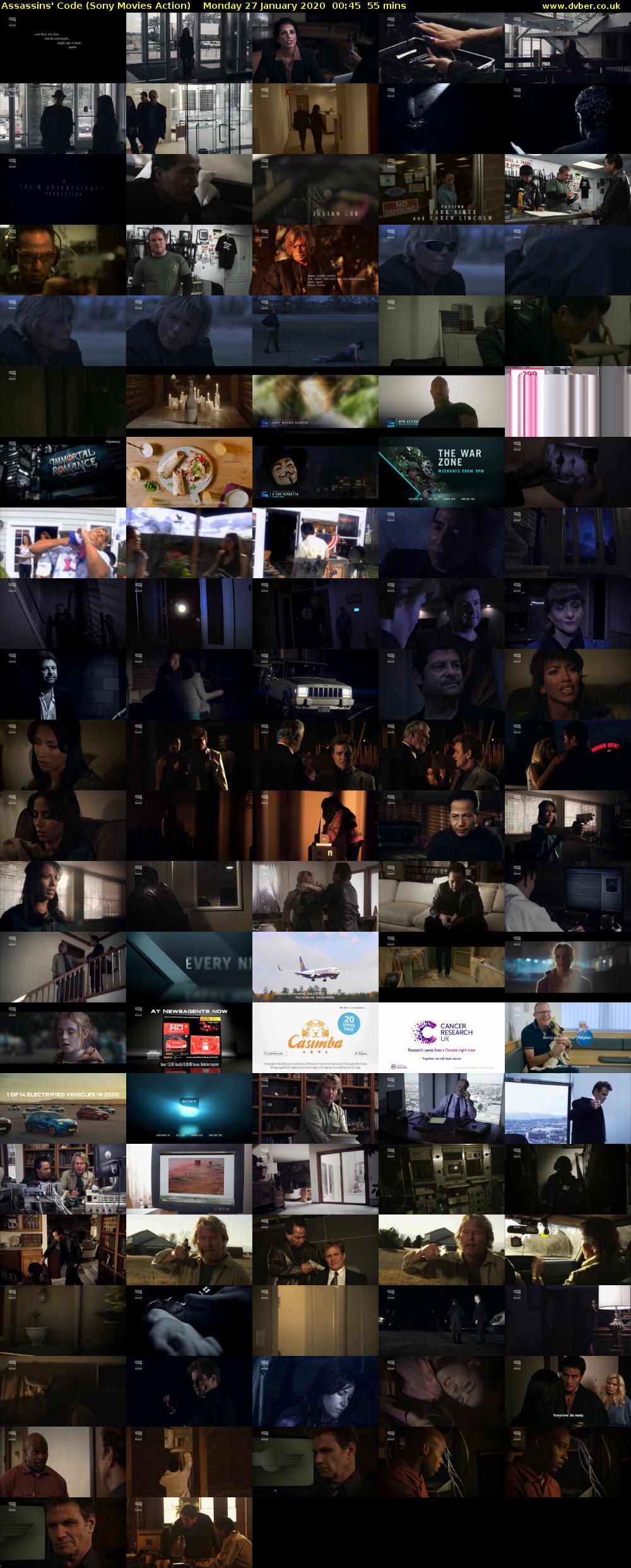 Assassins' Code (Sony Movies Action) Monday 27 January 2020 00:45 - 01:40