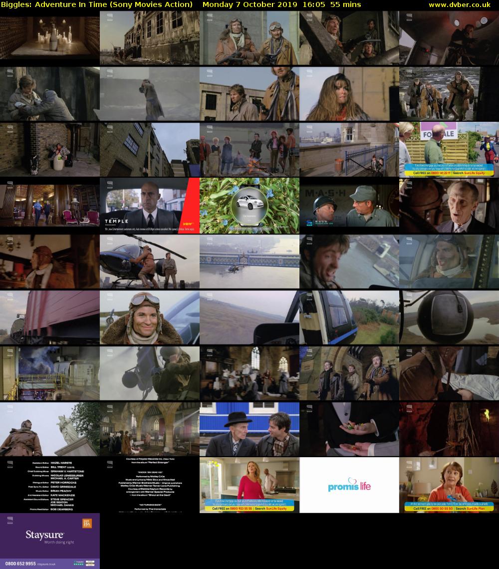 Biggles: Adventure In Time (Sony Movies Action) Monday 7 October 2019 16:05 - 17:00