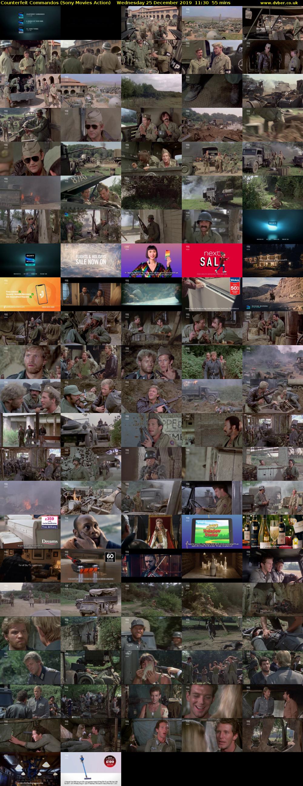 Counterfeit Commandos (Sony Movies Action) Wednesday 25 December 2019 11:30 - 12:25