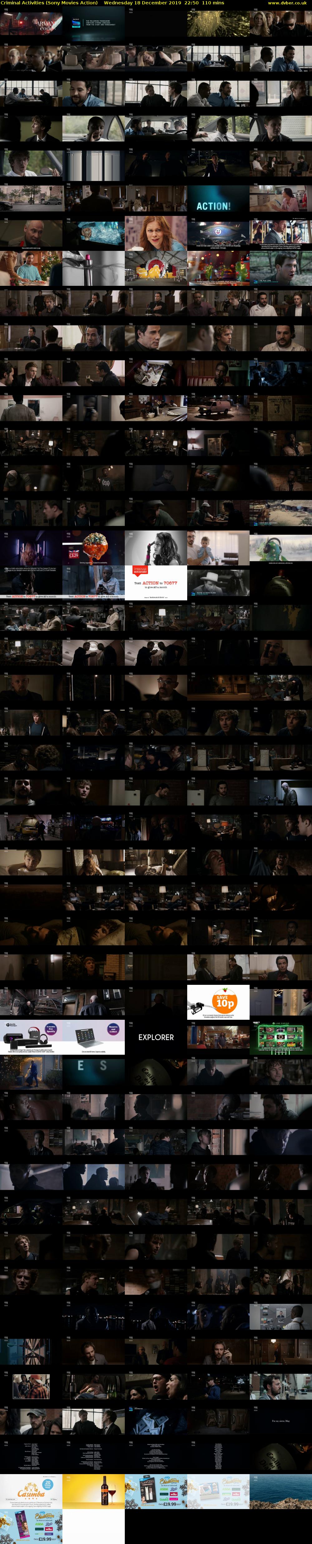 Criminal Activities (Sony Movies Action) Wednesday 18 December 2019 22:50 - 00:40