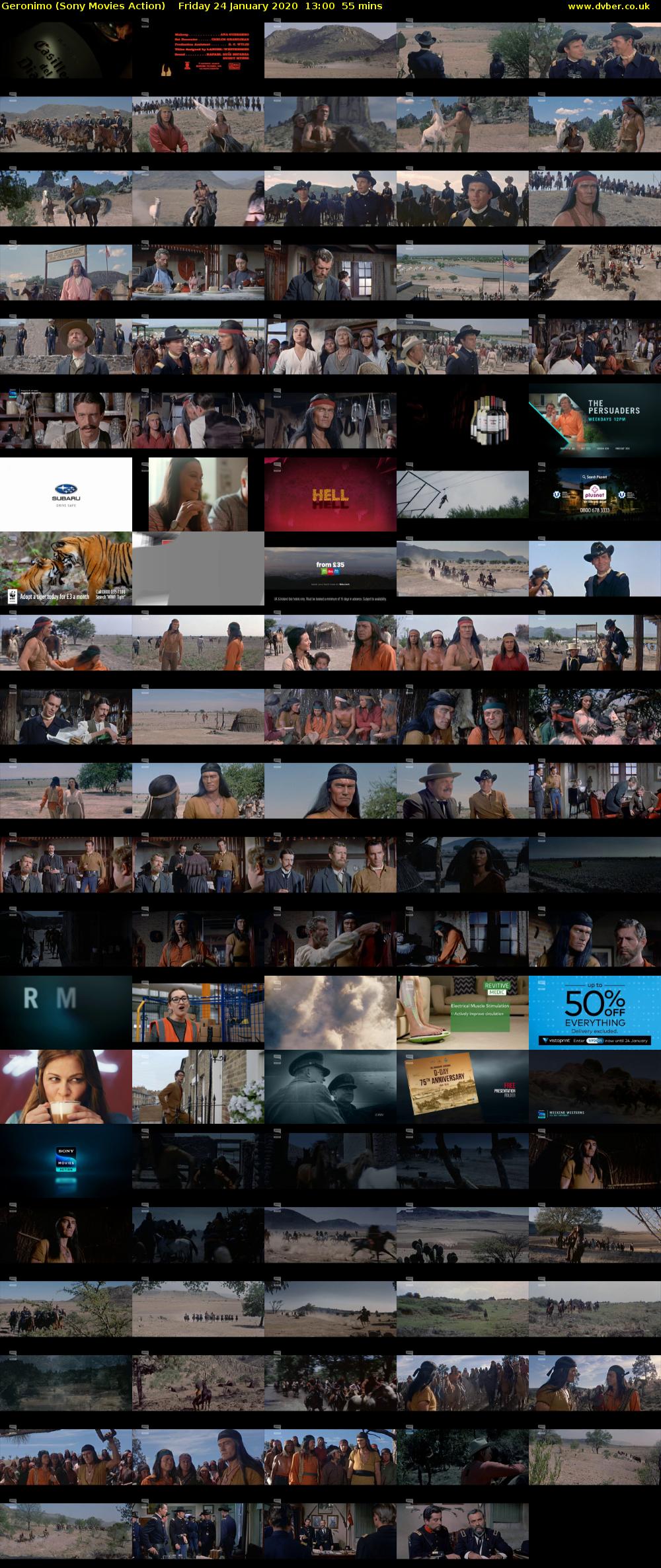 Geronimo (Sony Movies Action) Friday 24 January 2020 13:00 - 13:55