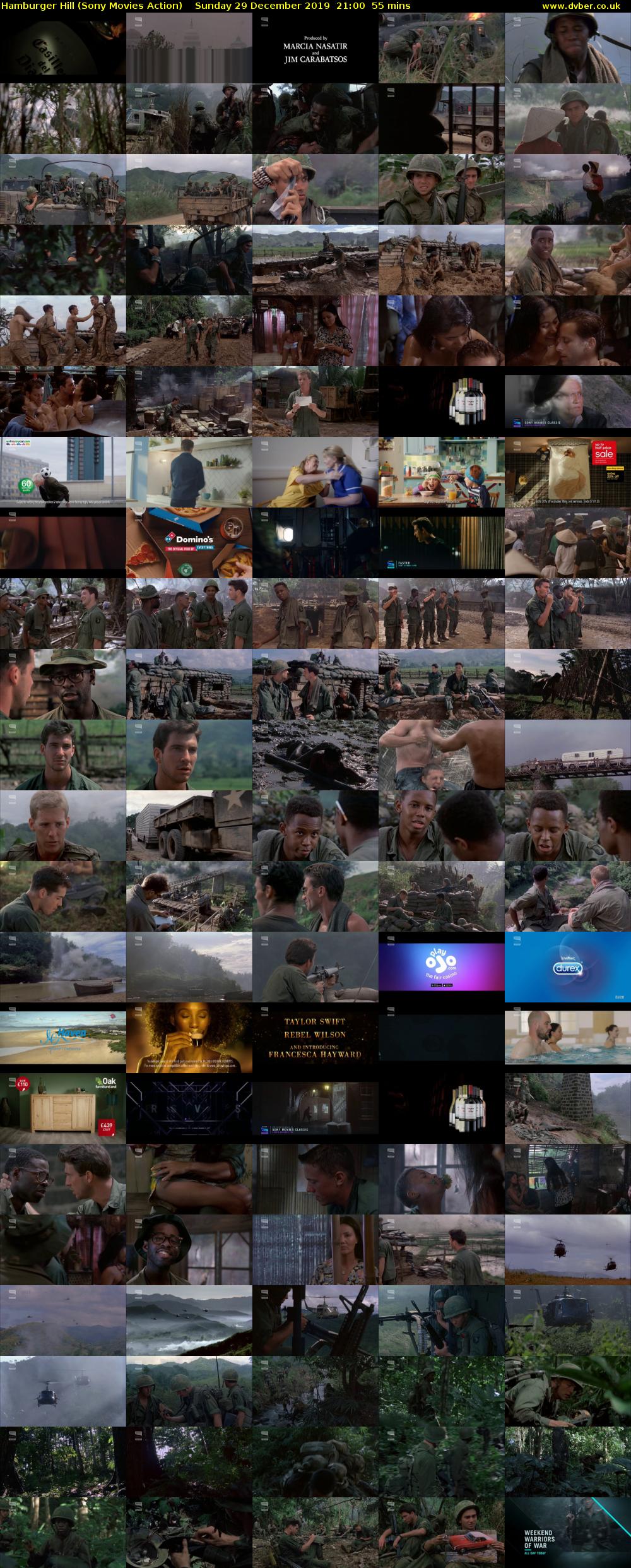 Hamburger Hill (Sony Movies Action) Sunday 29 December 2019 21:00 - 21:55