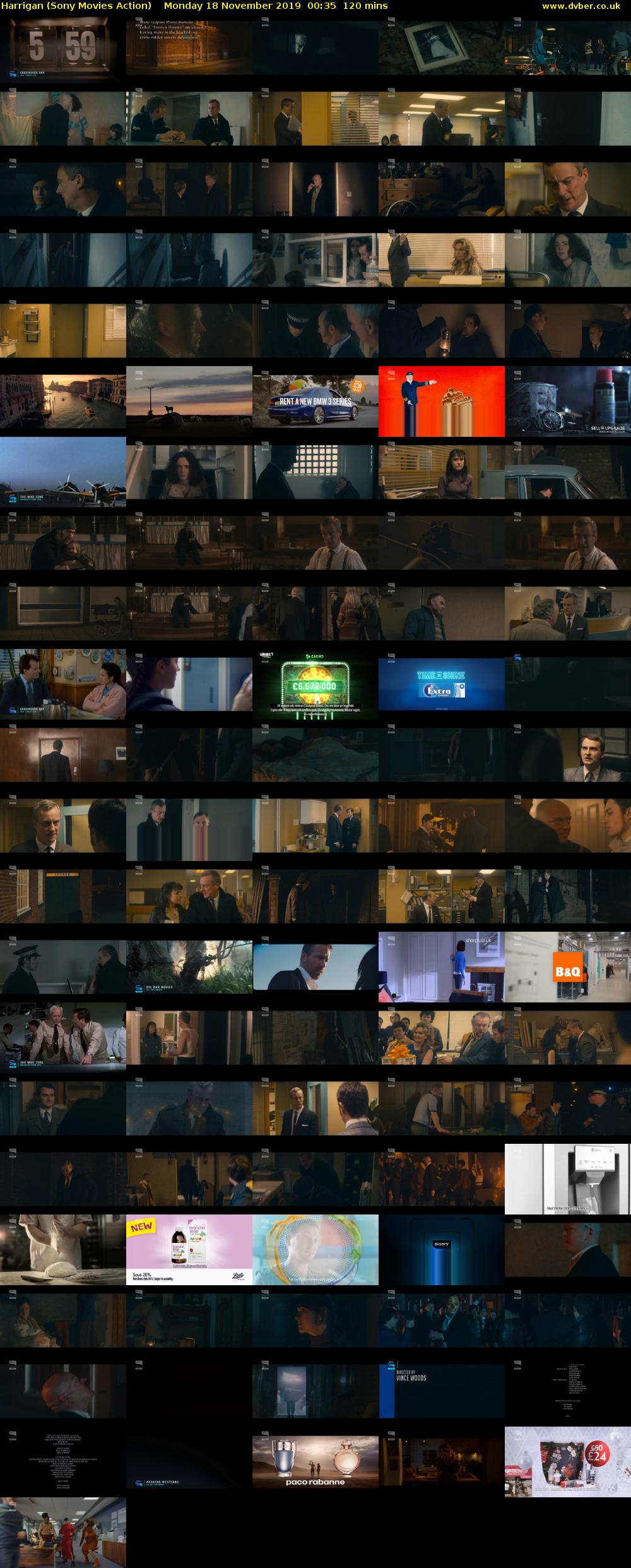 Harrigan (Sony Movies Action) Monday 18 November 2019 00:35 - 02:35