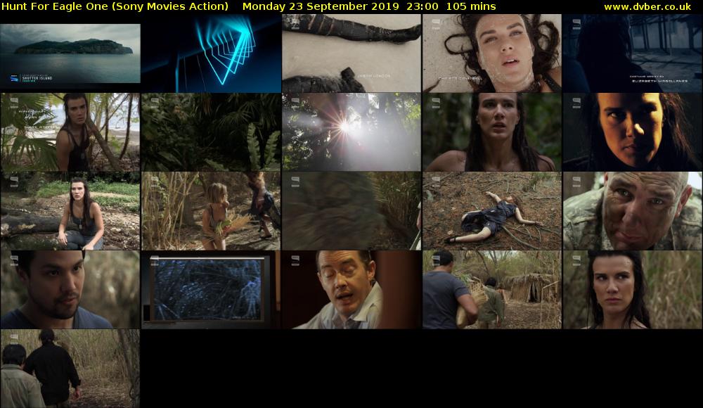 Hunt For Eagle One (Sony Movies Action) Monday 23 September 2019 23:00 - 00:45