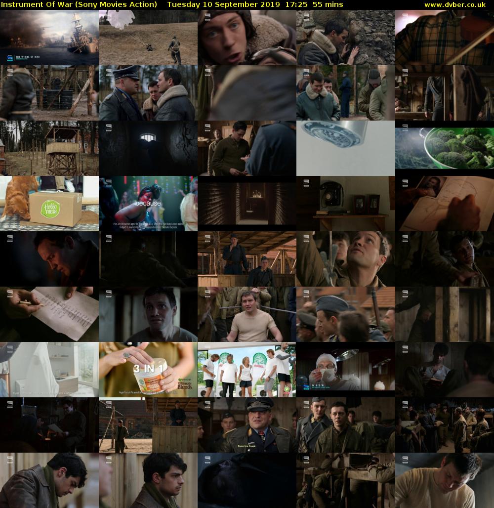 Instrument Of War (Sony Movies Action) Tuesday 10 September 2019 17:25 - 18:20