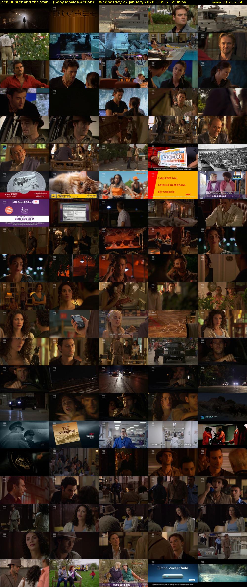 Jack Hunter and the Star... (Sony Movies Action) Wednesday 22 January 2020 10:05 - 11:00
