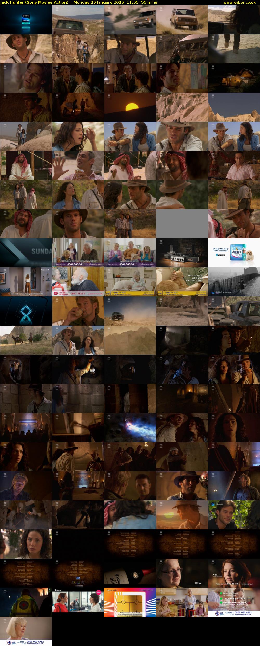 Jack Hunter (Sony Movies Action) Monday 20 January 2020 11:05 - 12:00