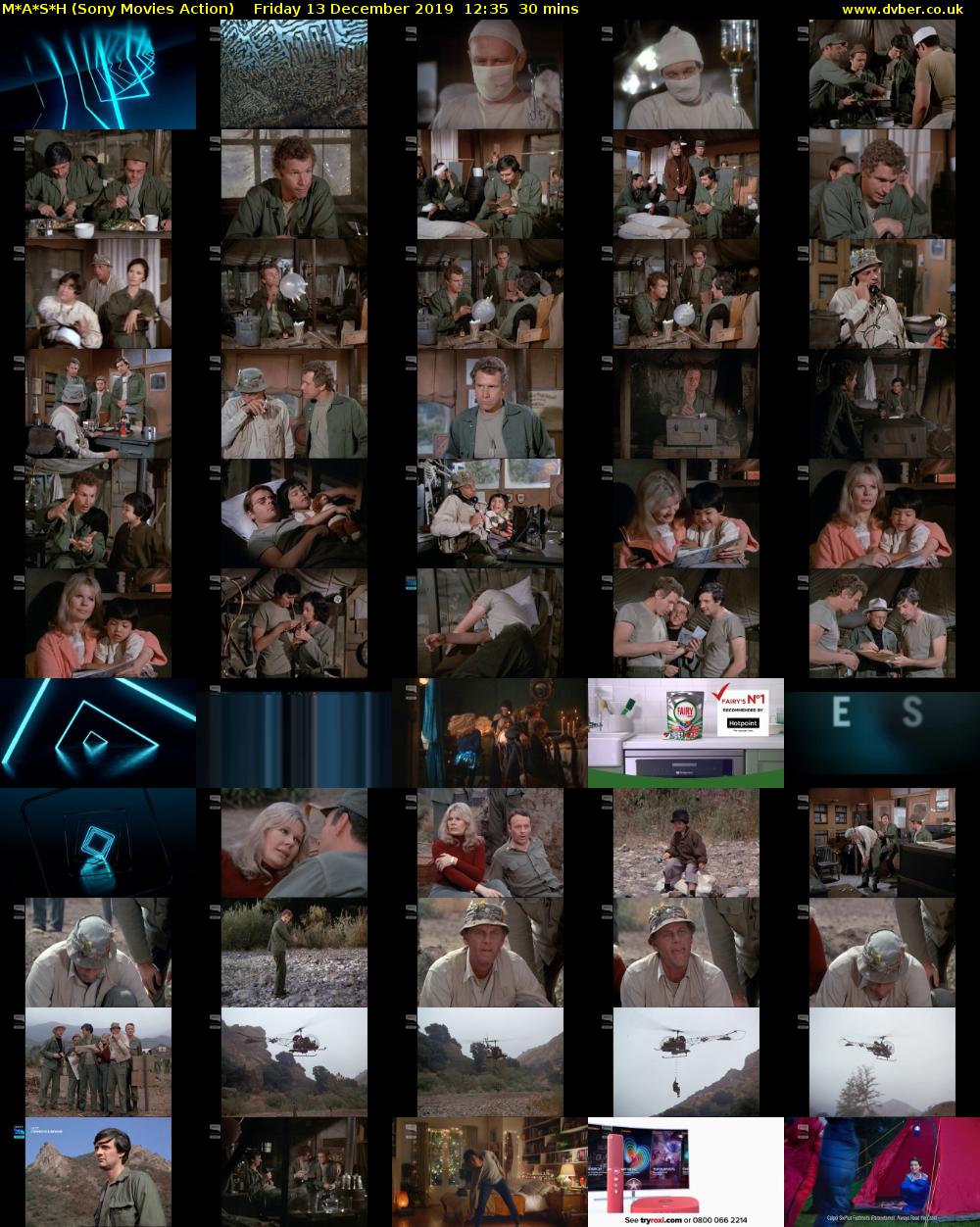 M*A*S*H (Sony Movies Action) Friday 13 December 2019 12:35 - 13:05