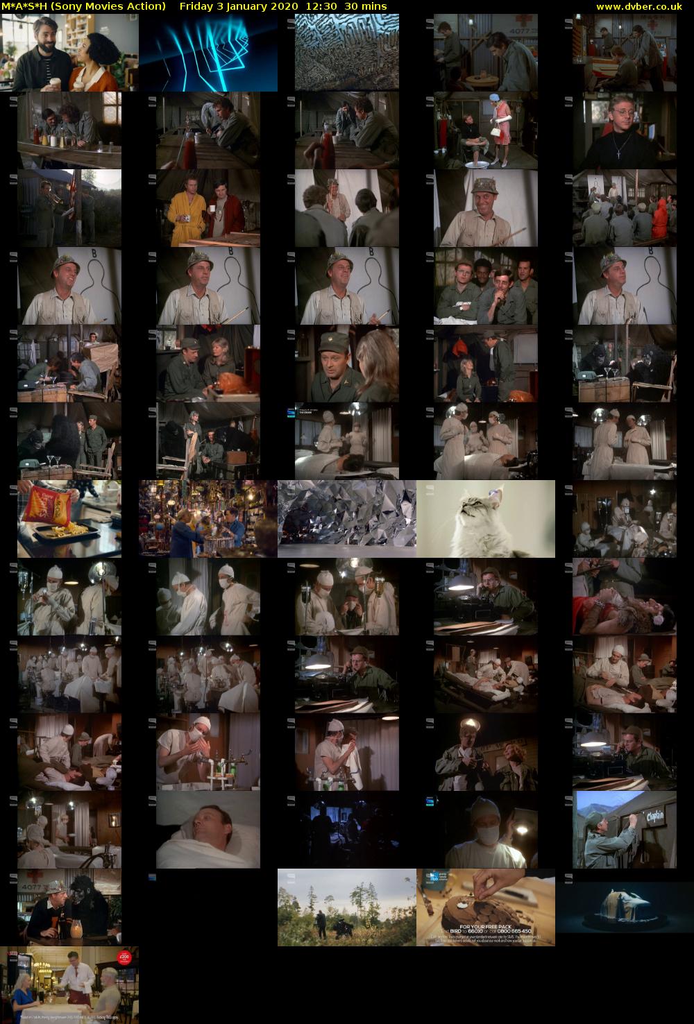 M*A*S*H (Sony Movies Action) Friday 3 January 2020 12:30 - 13:00