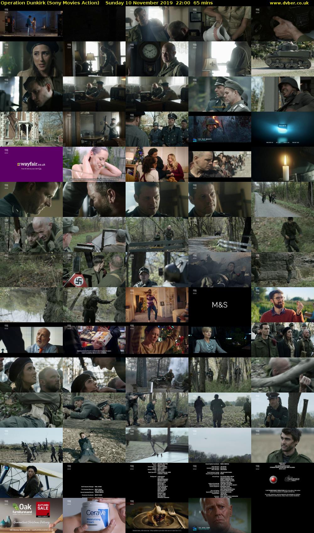Operation Dunkirk (Sony Movies Action) Sunday 10 November 2019 22:00 - 23:05