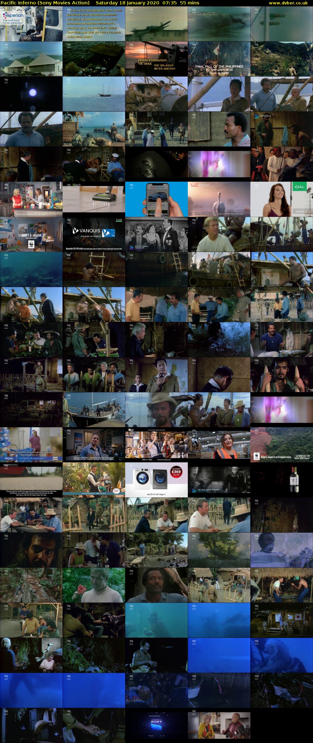 Pacific Inferno (Sony Movies Action) Saturday 18 January 2020 07:35 - 08:30