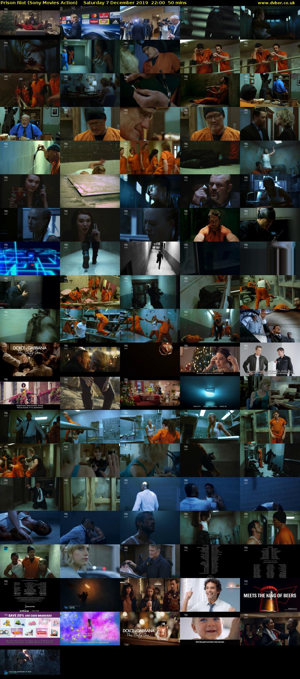 Prison Riot (Sony Movies Action) Saturday 7 December 2019 22:00 - 22:50