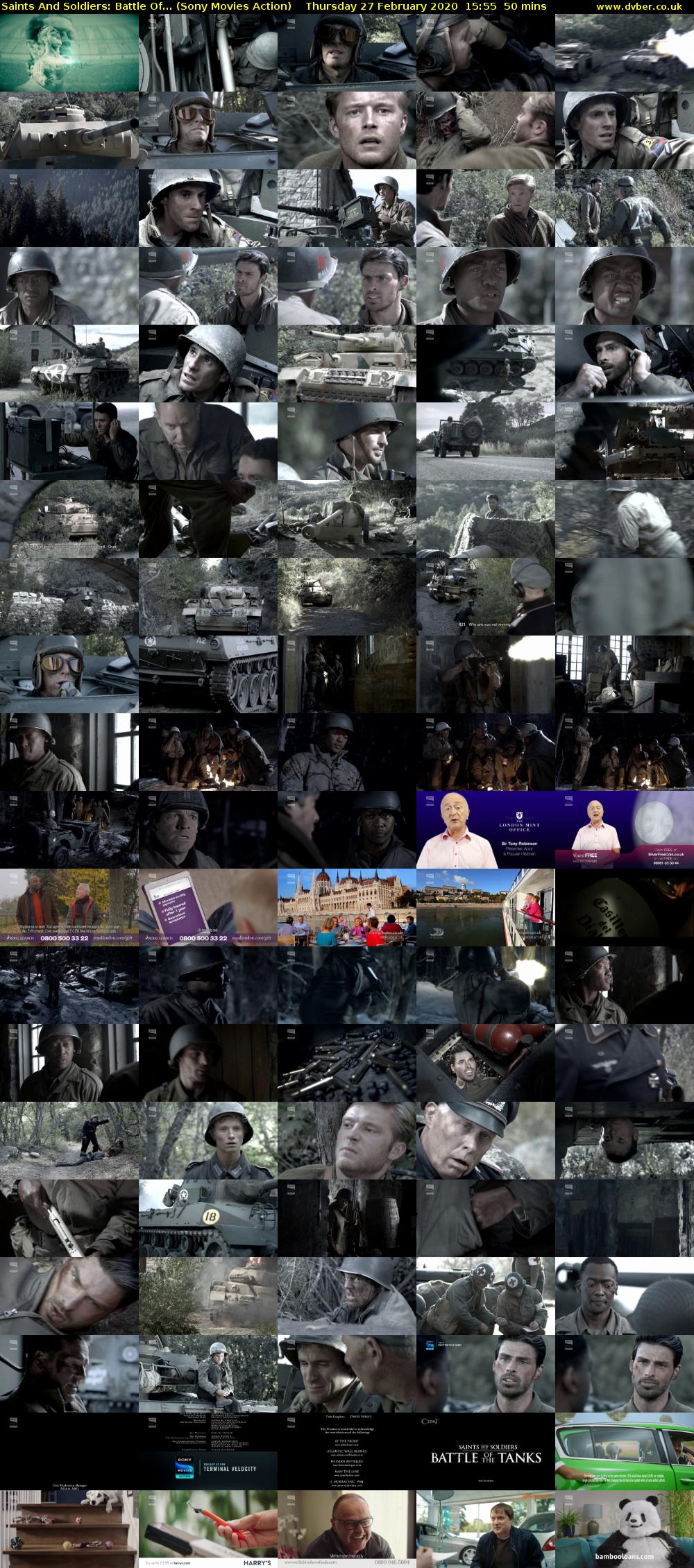 Saints And Soldiers: Battle Of... (Sony Movies Action) Thursday 27 February 2020 15:55 - 16:45
