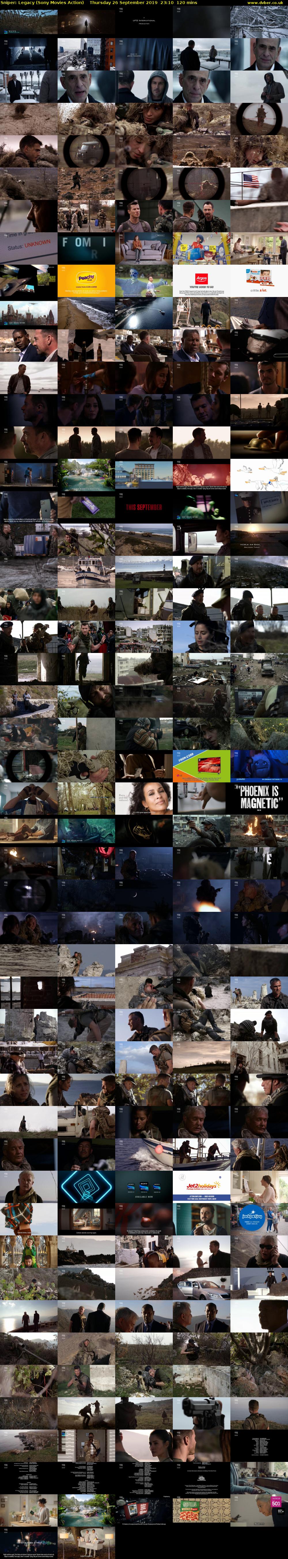 Sniper: Legacy (Sony Movies Action) Thursday 26 September 2019 23:10 - 01:10