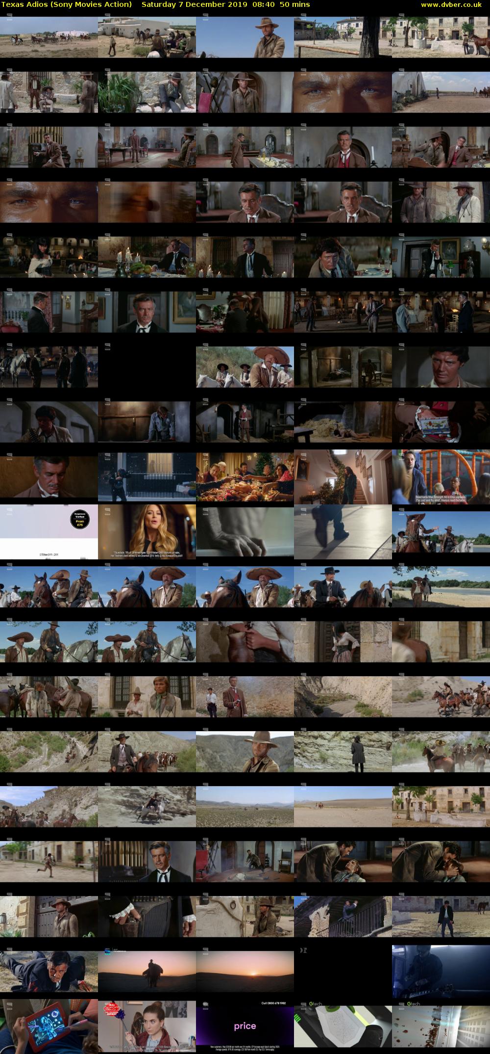 Texas Adios (Sony Movies Action) Saturday 7 December 2019 08:40 - 09:30