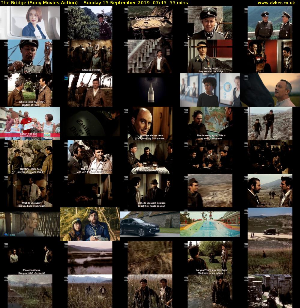 The Bridge (Sony Movies Action) Sunday 15 September 2019 07:45 - 08:40
