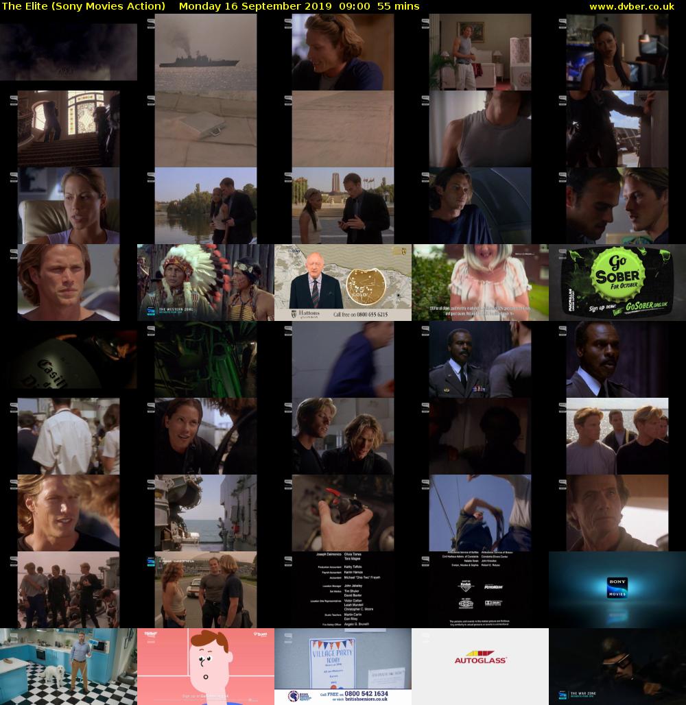 The Elite (Sony Movies Action) Monday 16 September 2019 09:00 - 09:55