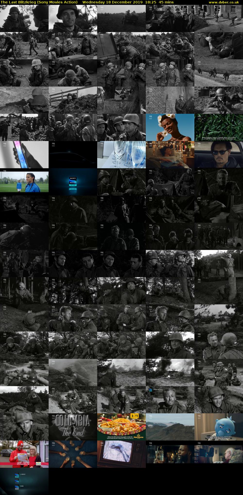 The Last Blitzkrieg (Sony Movies Action) Wednesday 18 December 2019 18:25 - 19:10